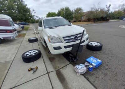 this image shows tire service in Roseville, CA